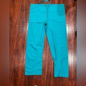 Teal Drawstring  scrub Pants